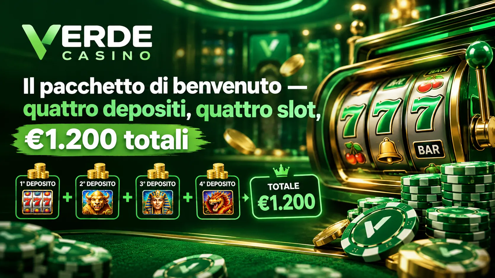 Verde Casino Pacchetto benvenuto